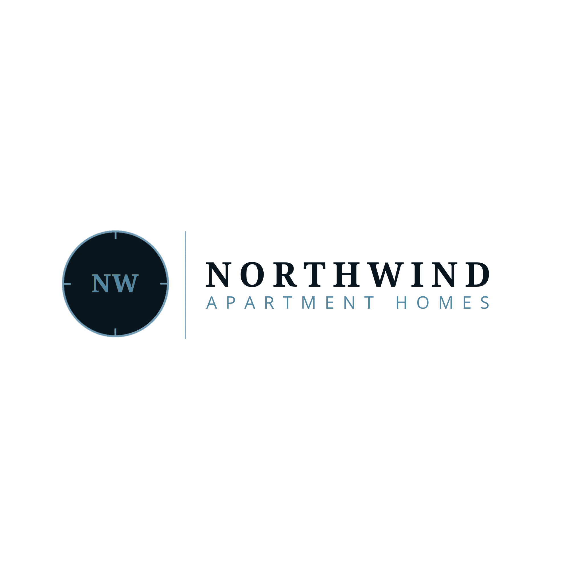 A logo with the letters NW and Northwind Apartment Homes.